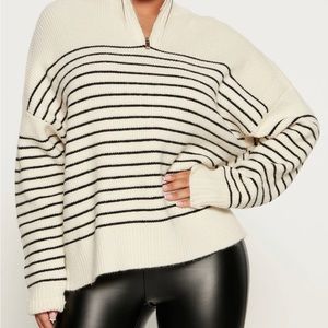 Fashion Nova Half Zip Sweater
